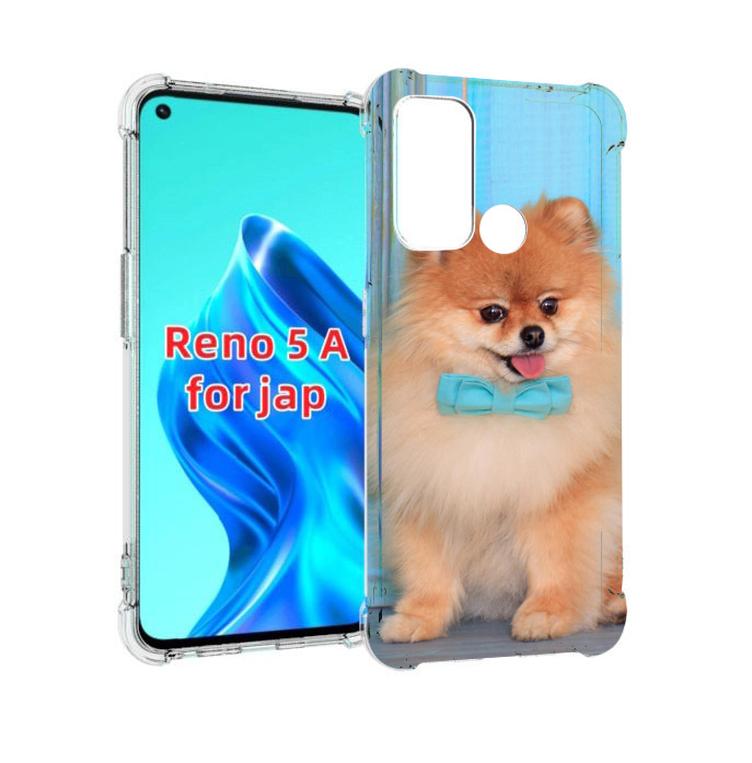 

Чехол MyPads померанскии шпиц для Oppo Reno 5A, Прозрачный, Tocco
