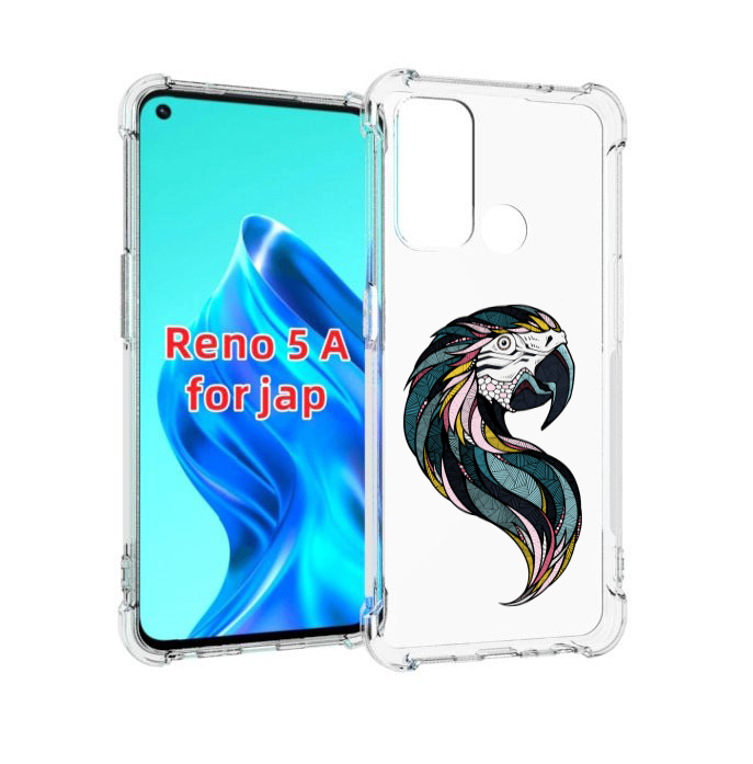 

Чехол MyPads полупопугай для Oppo Reno 5A, Прозрачный, Tocco