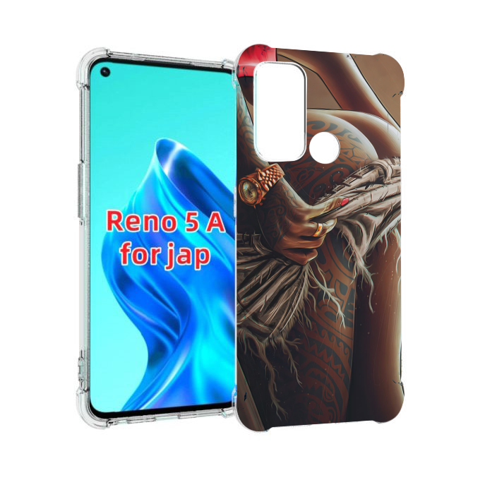 

Чехол MyPads полуголая девушка фотография женский для Oppo Reno 5A, Прозрачный, Tocco