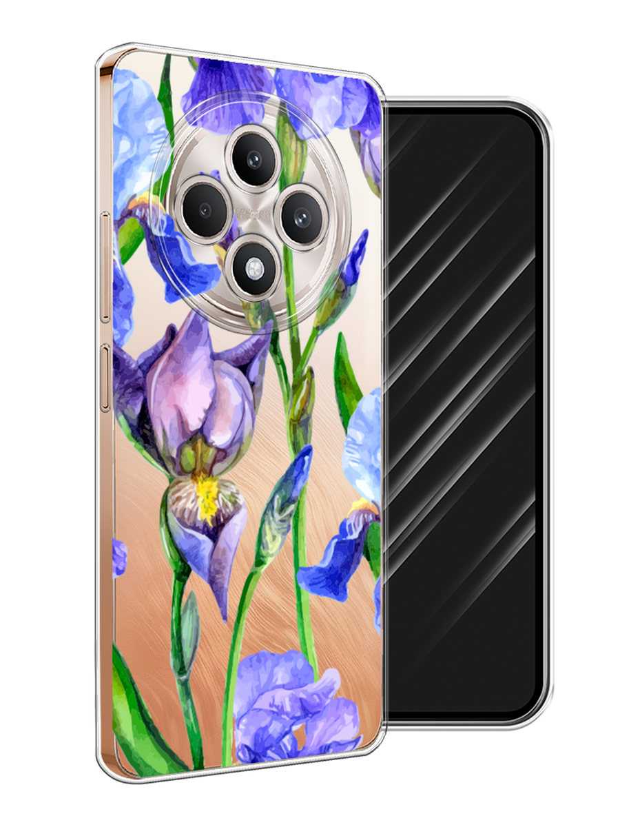 

Чехол Awog на Oppo Reno 12F "Синие ирисы", Фиолетовый;голубой;зеленый, 2517850-1