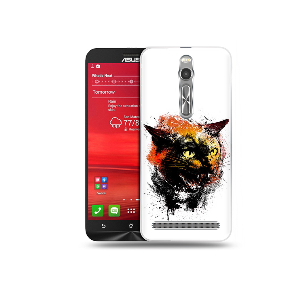 

Чехол MyPads Tocco для Asus Zenfone 2 (ZE550ML) сиамский кот (PT11329.657.598), Прозрачный, Tocco