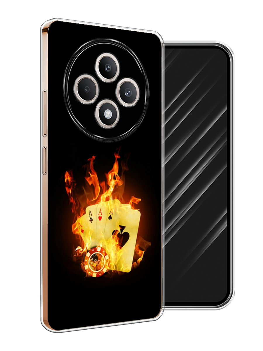 

Чехол Awog на Oppo Reno 12F "Горящие карты", Черный;оранжевый, 2517850-1
