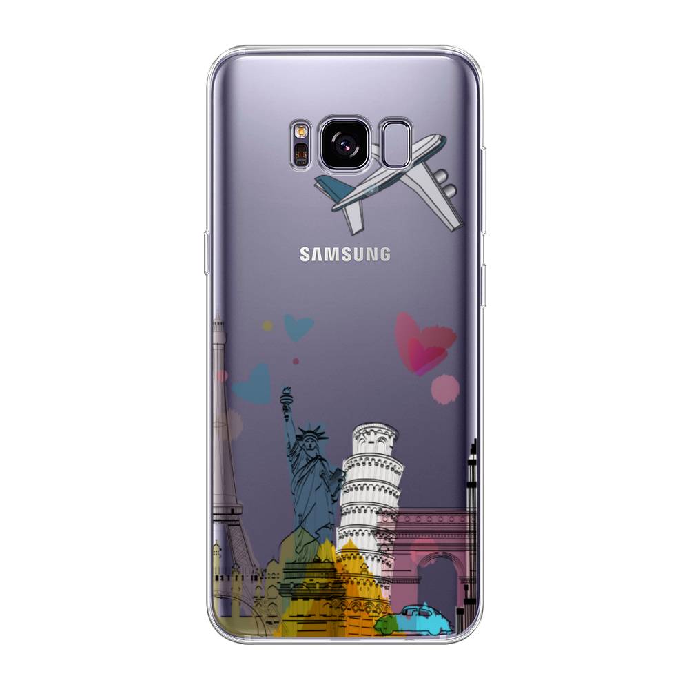 

Чехол Awog на Samsung Galaxy S8 + "Самолет путешествий", Желтый, 24850-10