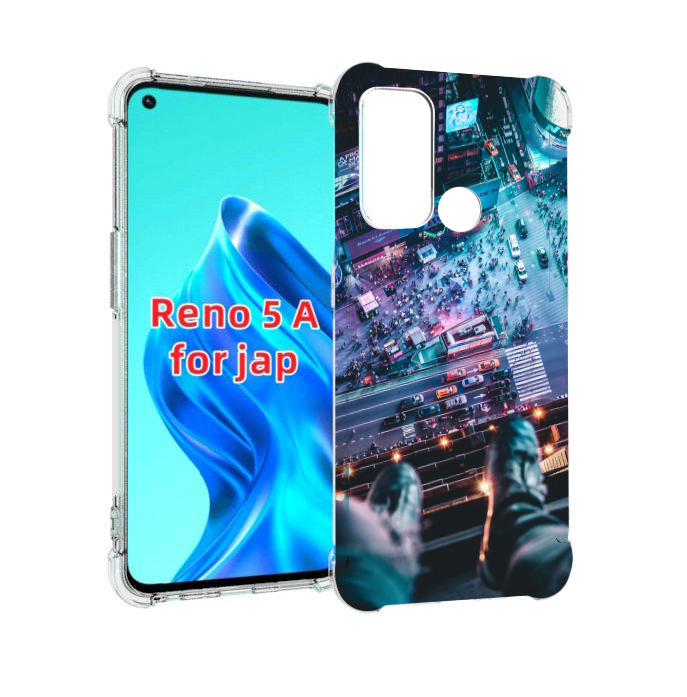 

Чехол MyPads парень на крыше для Oppo Reno 5A, Прозрачный, Tocco