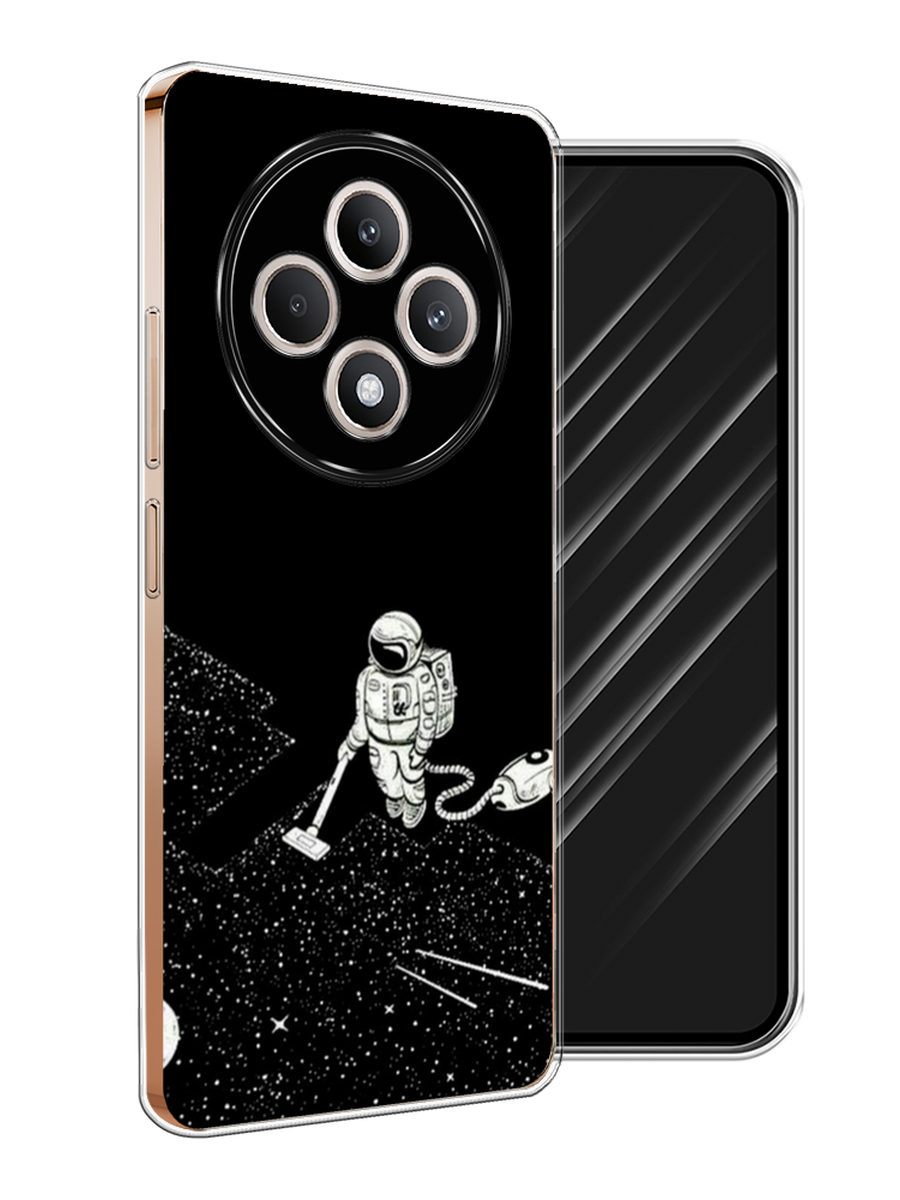

Чехол Awog на Oppo Reno 12F "Космонавт с пылесосом", Белый, 2517850-1