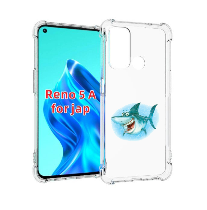 

Чехол MyPads веселая акула для Oppo Reno 5A, Прозрачный, Tocco