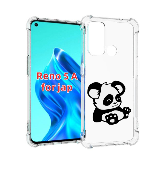 

Чехол MyPads панда-детеныш детский для Oppo Reno 5A, Прозрачный, Tocco