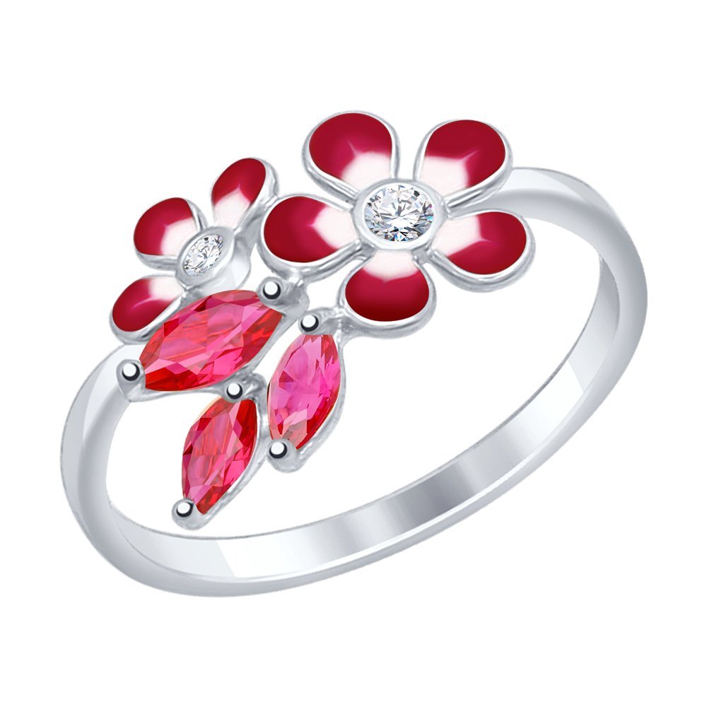 

Кольцо из серебра с корундом р. , SOKOLOV 84010031, 84010031
