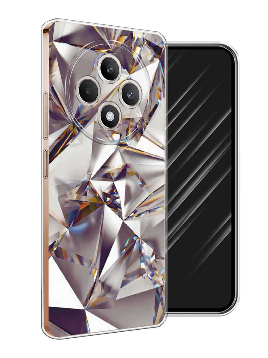

Чехол Awog на Oppo Reno 12F "Бриллианты", Серебристый;бежевый, 2517850-1