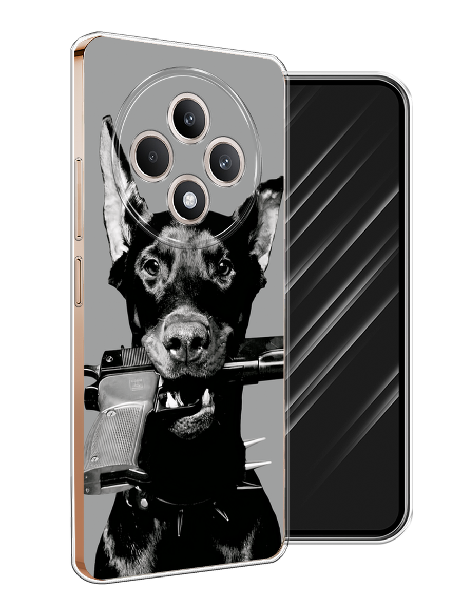 

Чехол Awog на Oppo Reno 12F "Доберман", Серый, 2517850-1