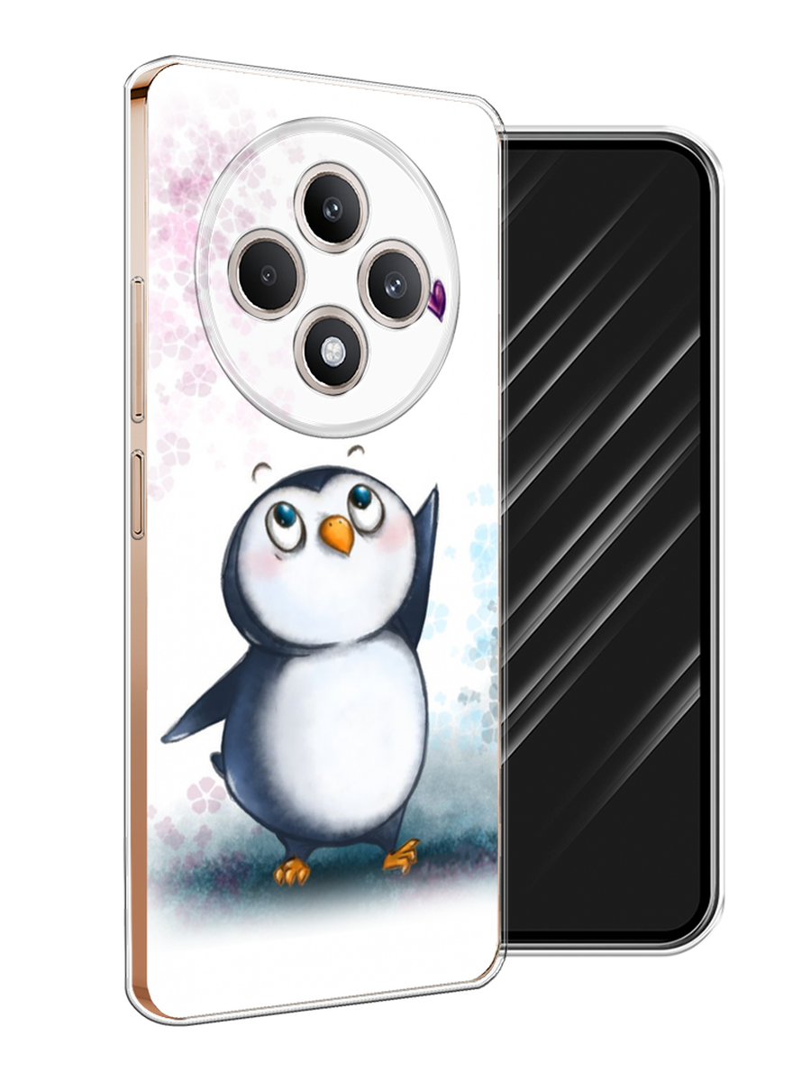 

Чехол Awog на Oppo Reno 12F "Пингвин и сердечко", Белый, 2517850-1