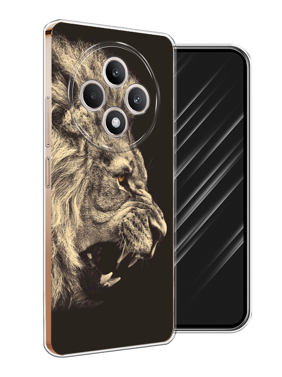 

Чехол Awog на Oppo Reno 12F "Львиный рык 2", Бежевый;черный, 2517850-1