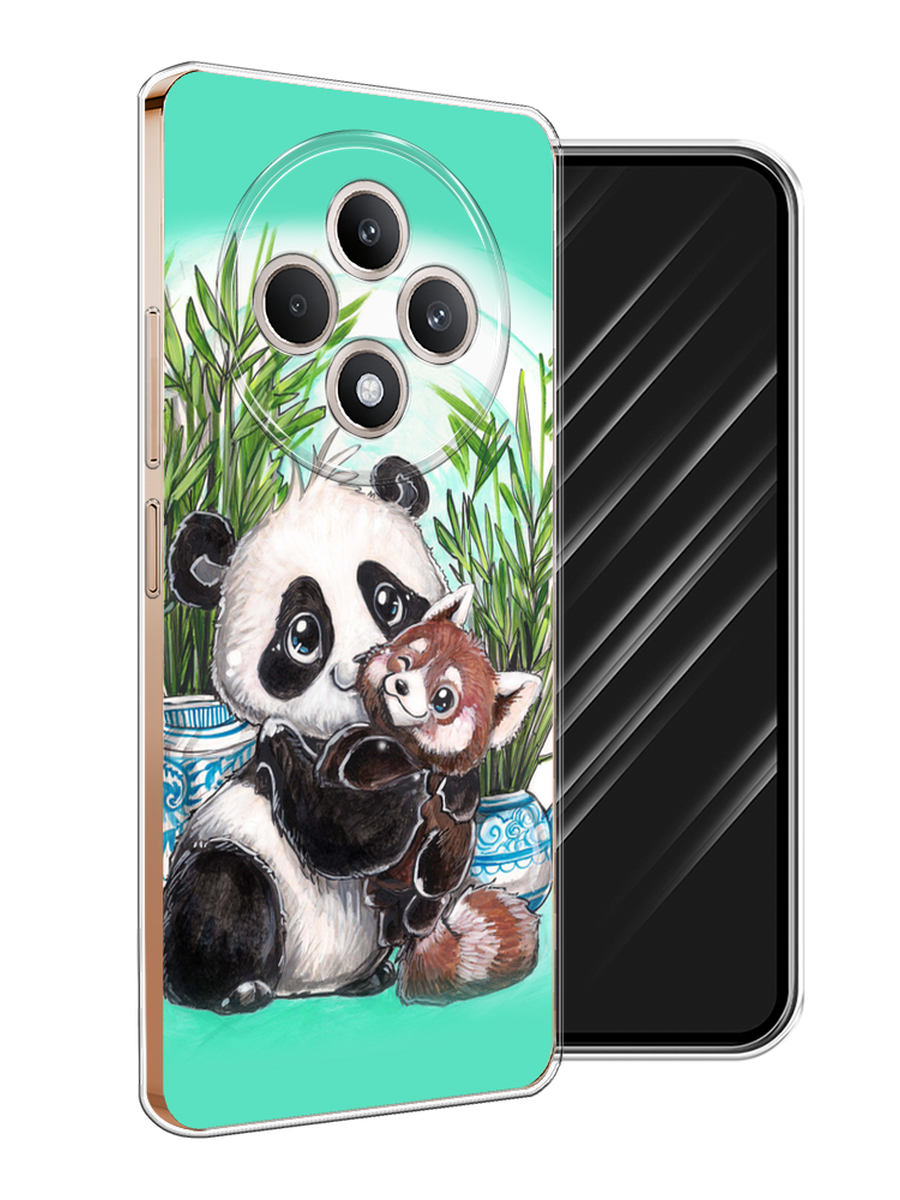 

Чехол Awog на Oppo Reno 12F "Друзья зверята", Бирюзовый;белый;черный, 2517850-1