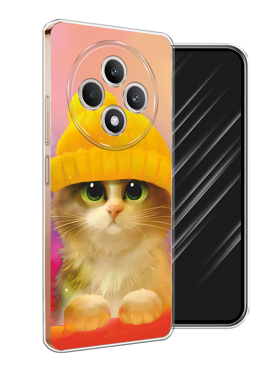 

Чехол Awog на Oppo Reno 12F "Котенок в желтой шапке", Желтый, 2517850-1