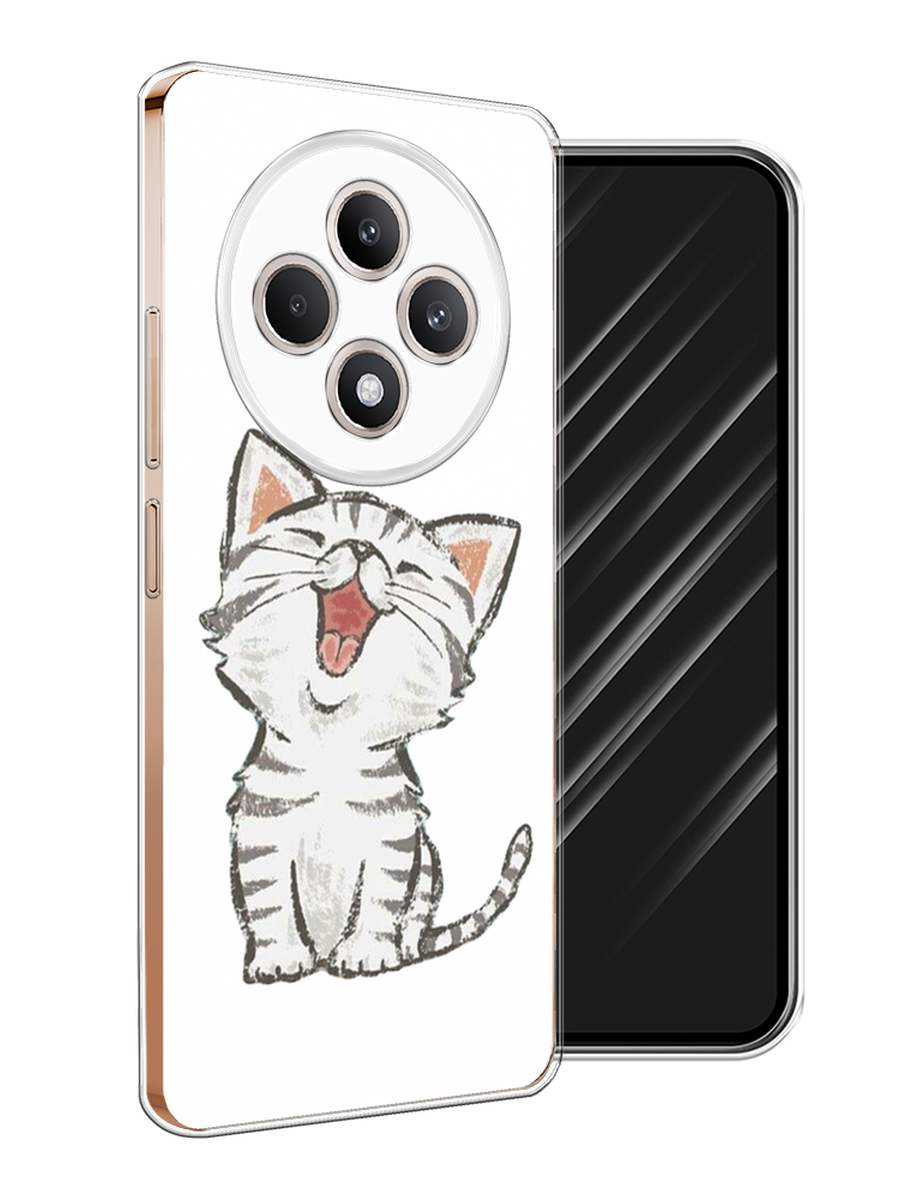 

Чехол Awog на Oppo Reno 12F "Котенок рисованный", Серый;белый, 2517850-1