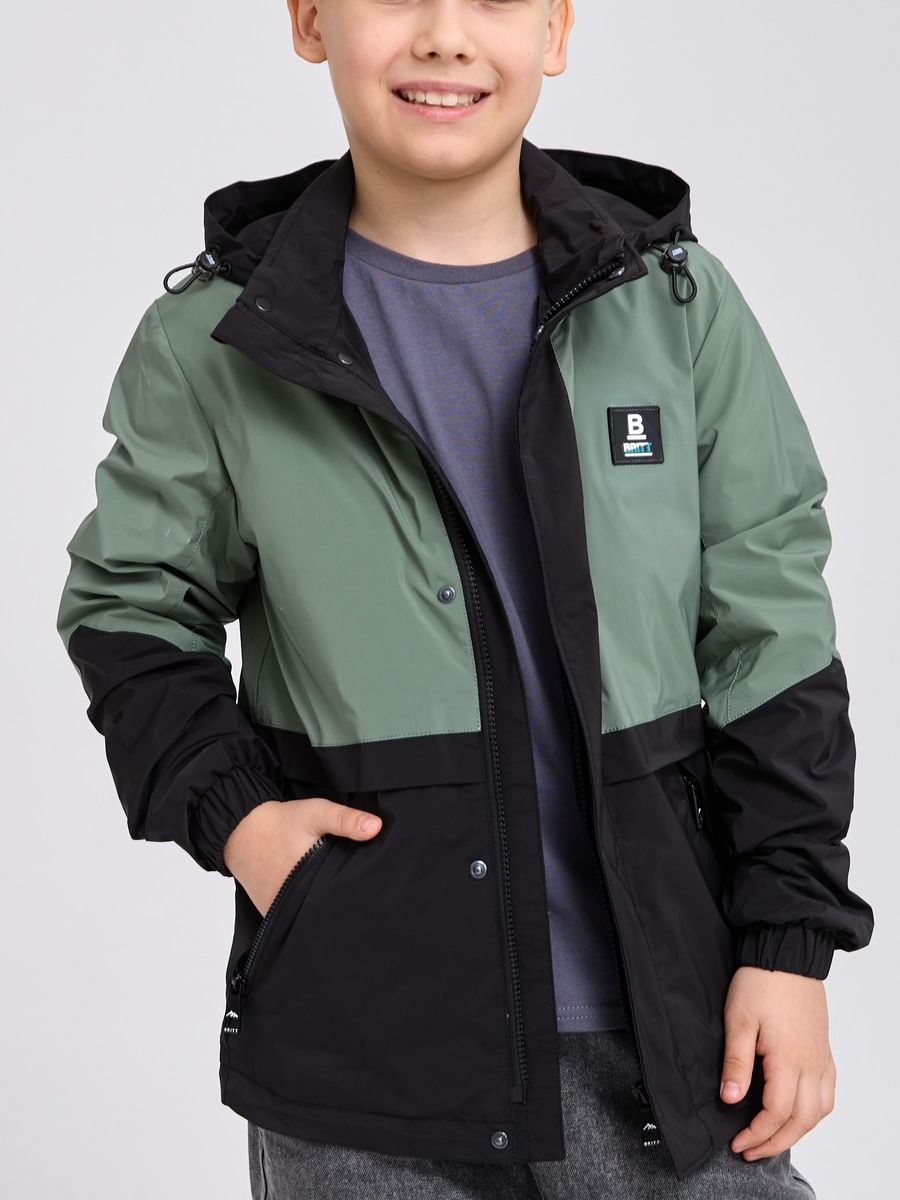 

Куртка Britt 63408, черный-оливковый, 128, Черный;зеленый, 63408/Черно-оливковый/