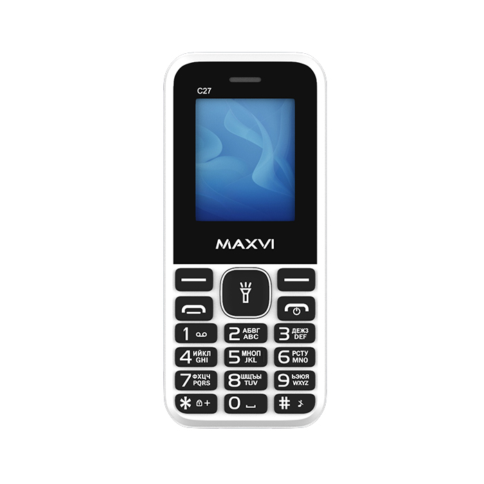 

Сотовый телефон Maxvi C27 White, C27