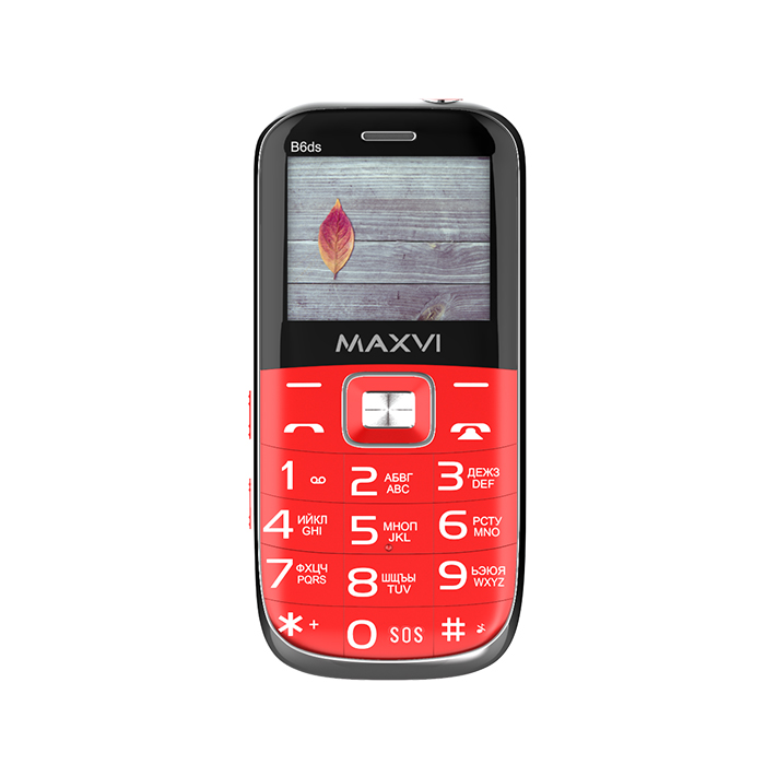 Сотовый телефон Maxvi B6ds Red