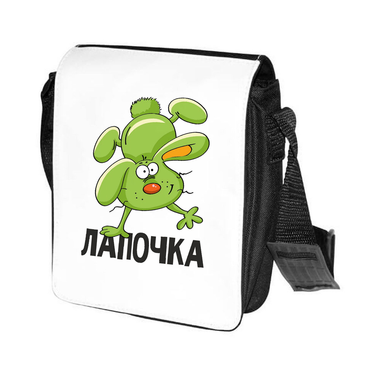 

Сумка унисекс CoolPodarok CN0114560 черно-белый, Черный;белый, CN0114560