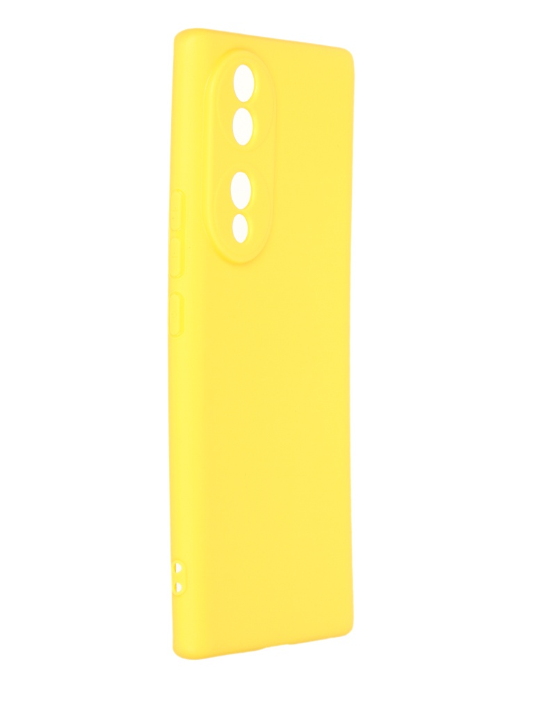 

Чехол DF для Honor 70 Silicone Yellow hwCase-115