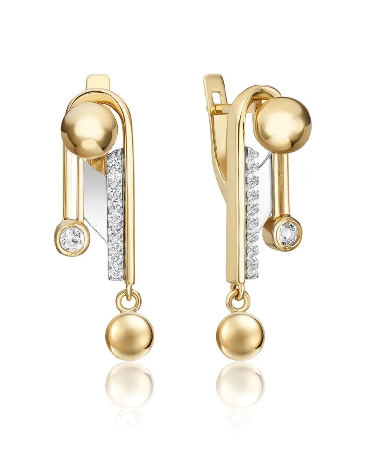 

Серьги из белого, желтого золота с топазом PLATINA jewelry 02-4826-00-201-1121, 02-4826-00-201-1121