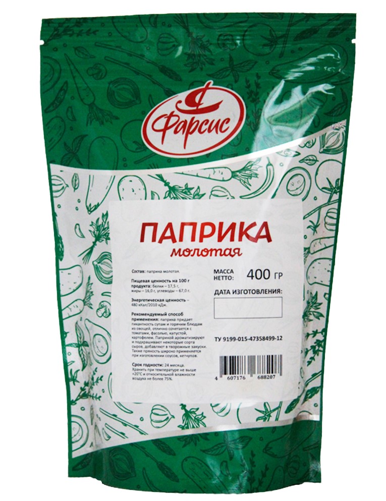 

Паприка молотая Фарсис 400 гр