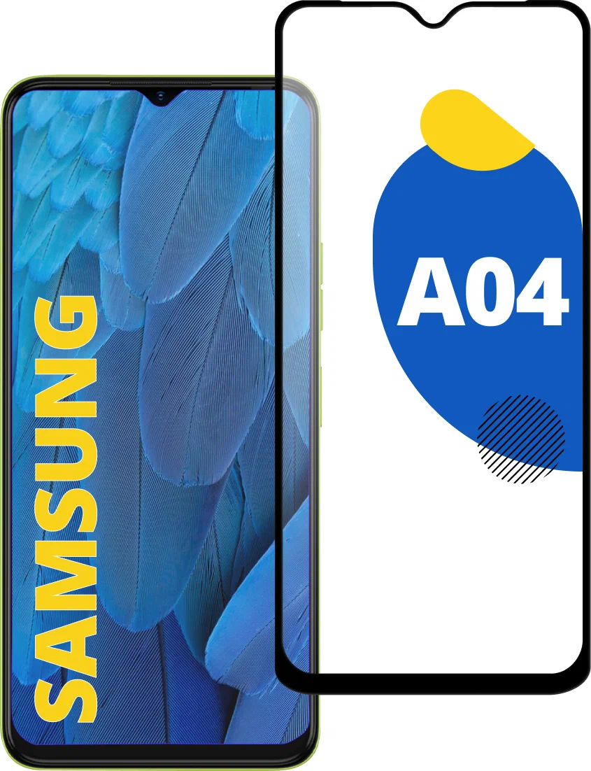 

Стекло защитное Pero для Samsung A04 Full Glue Black PGFG-A04, PGFG-A04