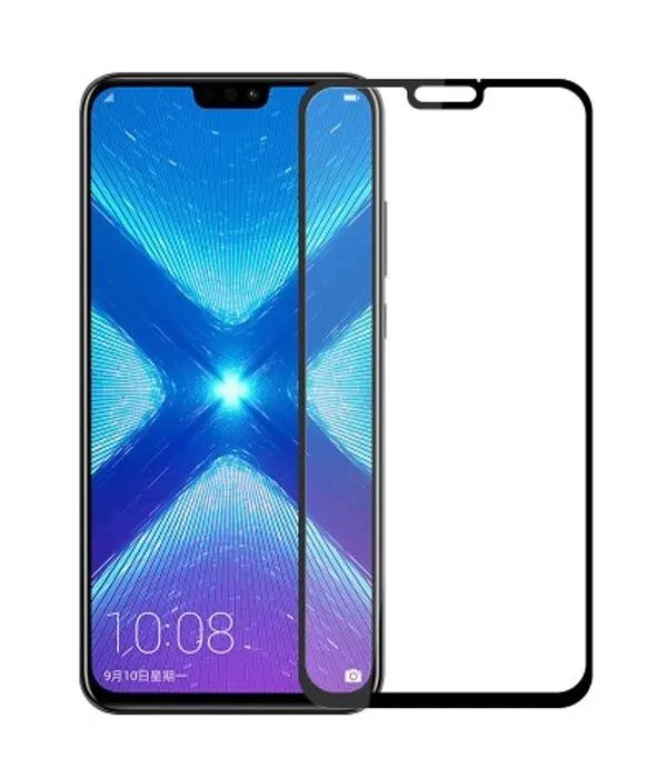 Стекло защитное Luazon для Honor 8X Full Glue 0.33mm 9Н Black 5084171