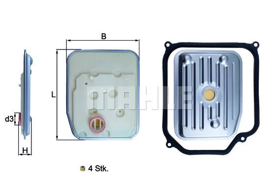 

Фильтр акпп Mahle/Knecht HX147KIT1