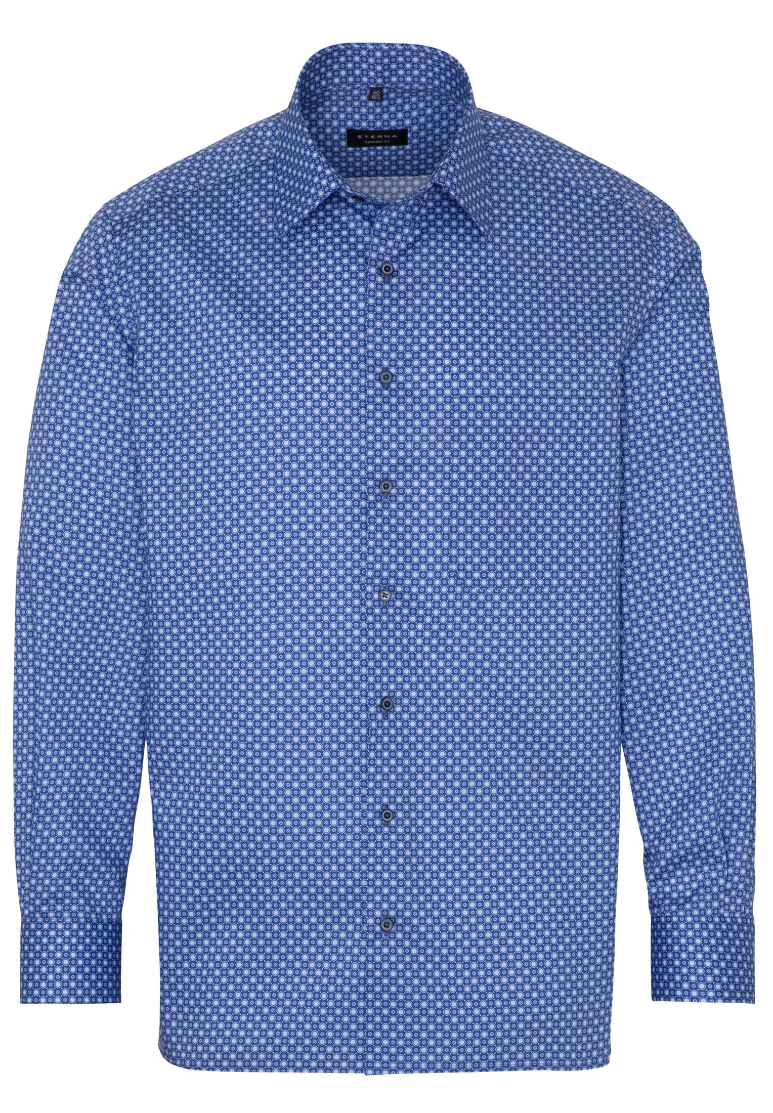 Рубашка мужская ETERNA 3425-16-E18E синяя 40