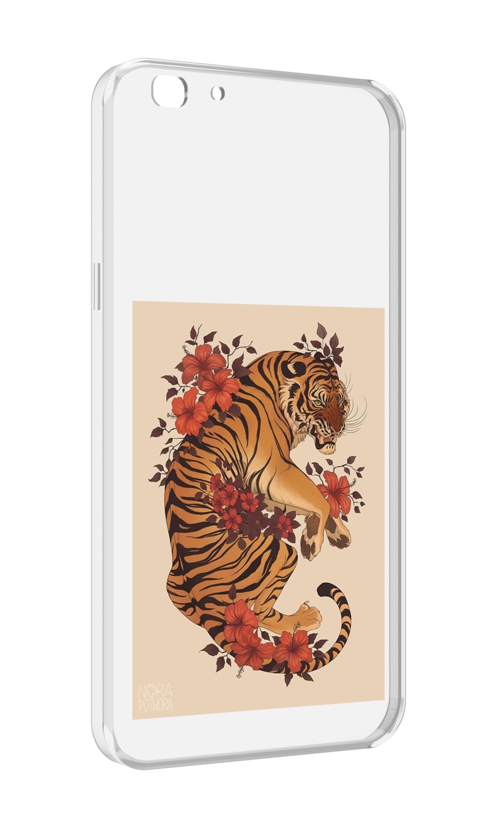 

Чехол MyPads злой-тигр-с-цветами для Oppo A77/F3 (2017 год), Прозрачный, Tocco