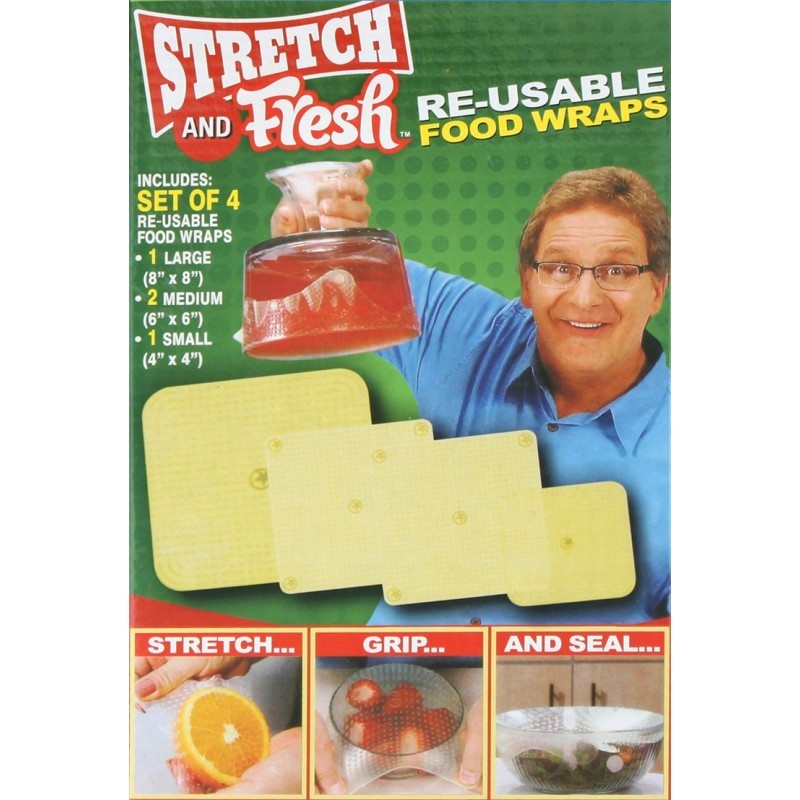 

Силиконовые пленки-крышки Stretch and Fresh, Прозрачный