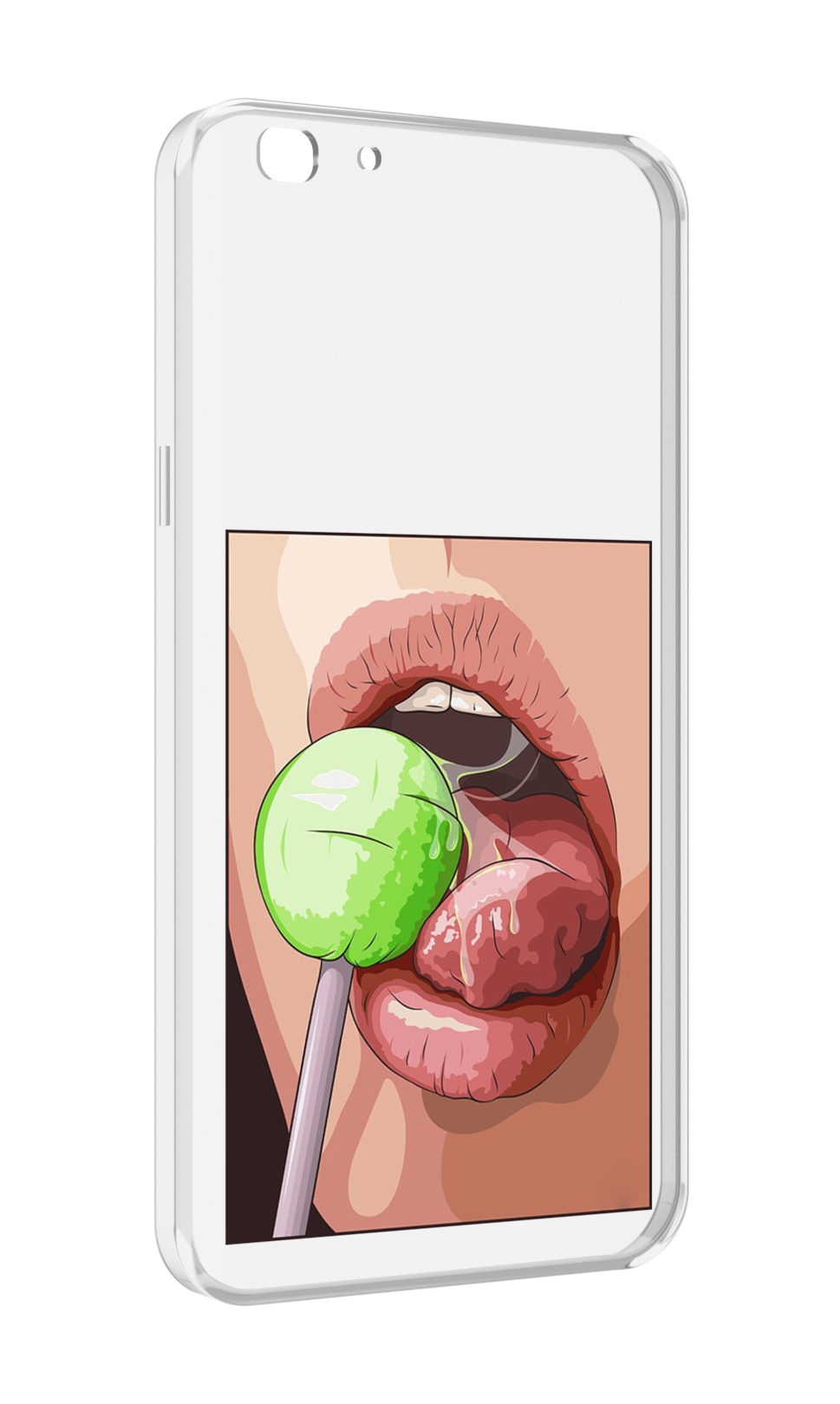 

Чехол MyPads зеленый-чупа-чупс женский для Oppo A77/F3 (2017 год), Прозрачный, Tocco
