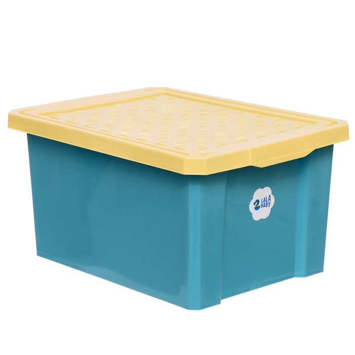 Lalababy Детский ящик, 17 литров , цвет синий колокольчик детский ящик для игрушек cool на колёсах 50 литров синий колокольчик