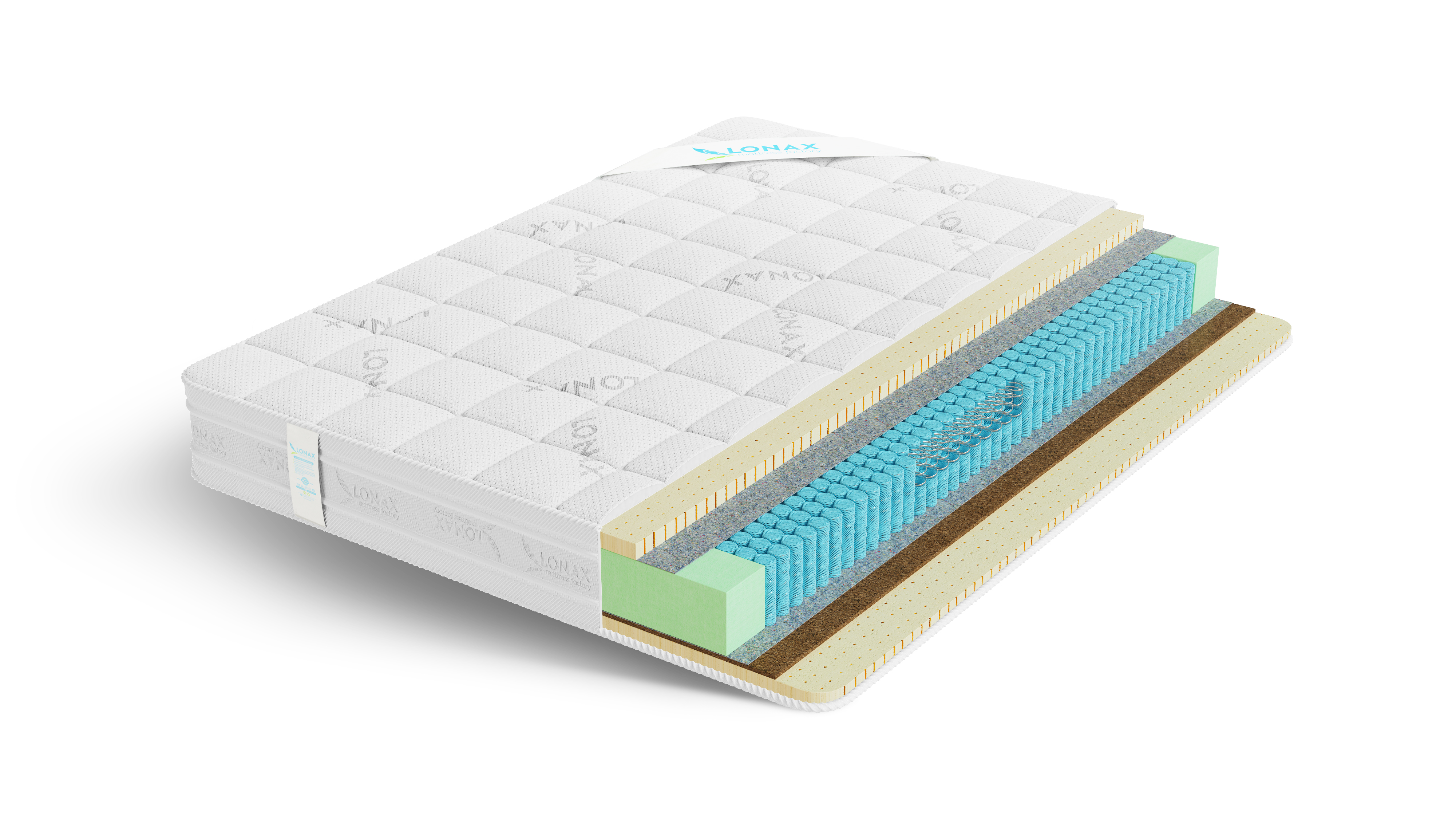 

Матрас пружинный Lonax LATEX MEDIUM S1000/chstds_lonLLMS1000_180x185, Lonax LATEX MEDIUM S1000