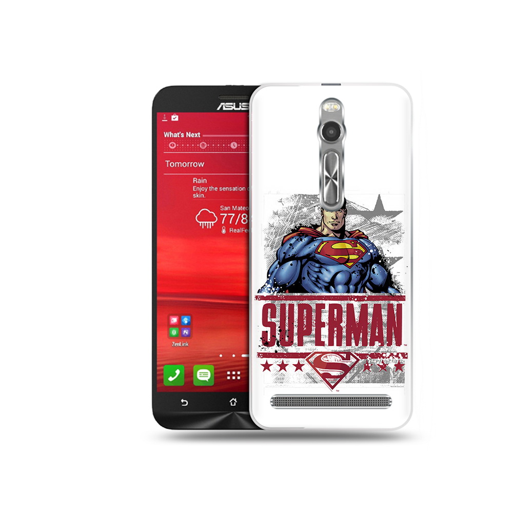 Чехол MyPads Tocco для Asus Zenfone 2 (ZE550ML) рисунок супермен (PT11329.657.583)