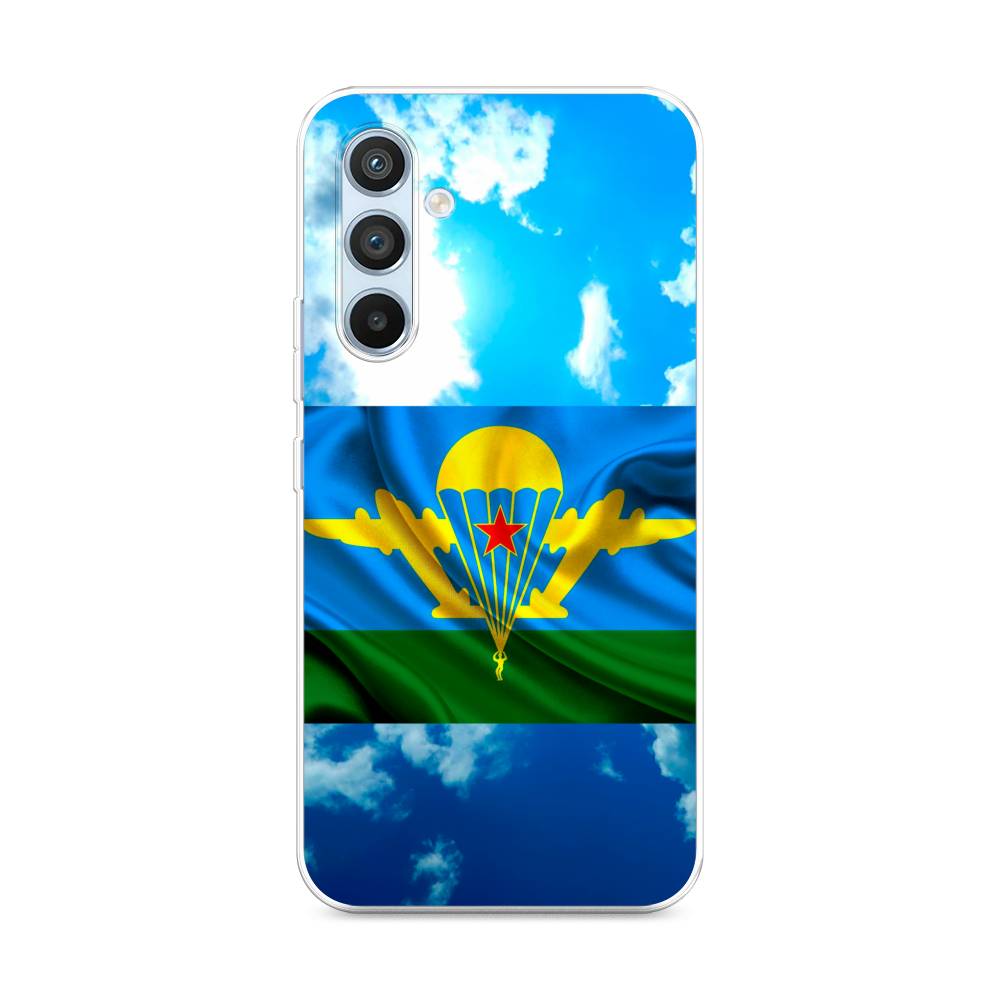 

Чехол Awog на Samsung Galaxy A54 "ВДВ флаг в небесах", Синий;зеленый;желтый, 2107750-5