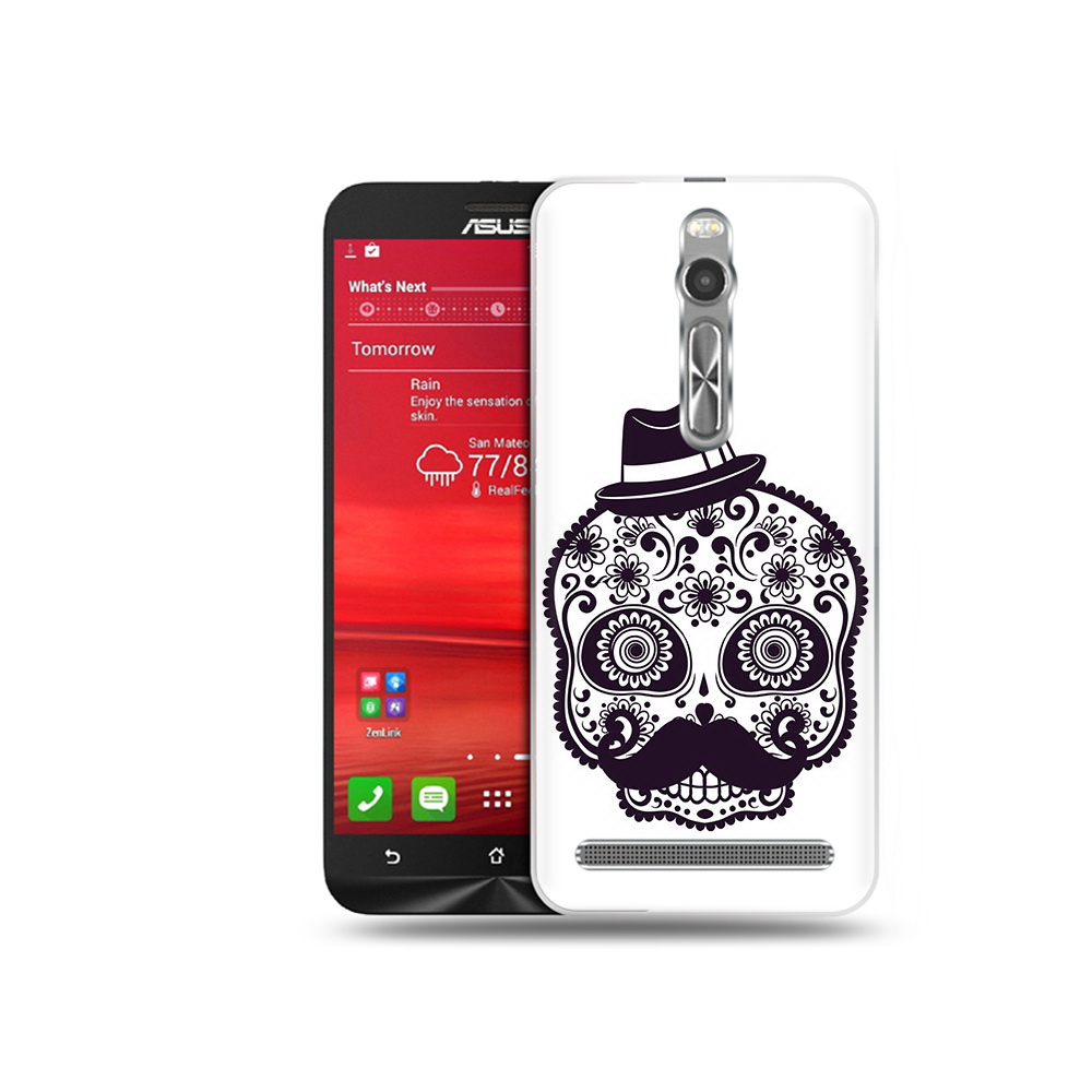 

Чехол MyPads Tocco для Asus Zenfone 2 (ZE550ML) разрисованный скелет (PT11329.657.575), Прозрачный, Tocco