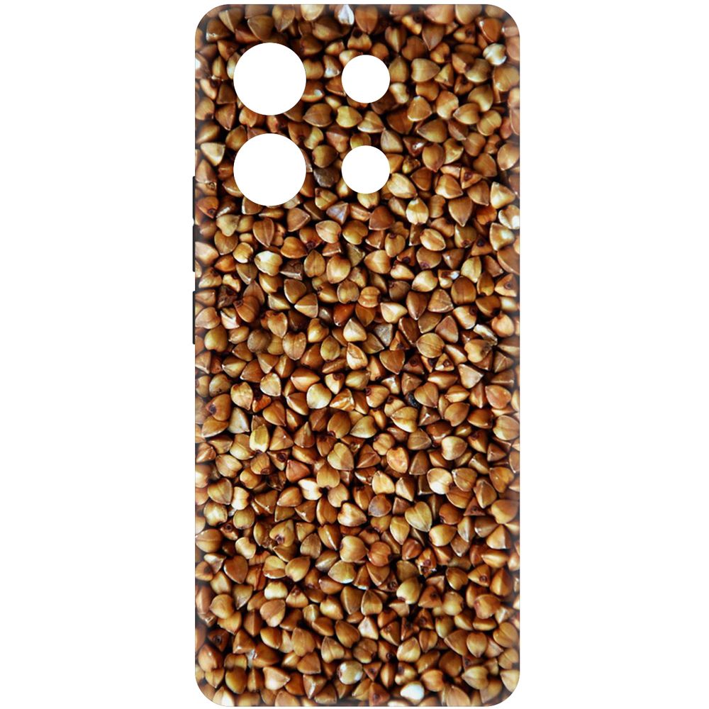 

Чехол-накладка Krutoff Soft Case Гречка для Xiaomi Redmi Note 13 Pro 5G черный