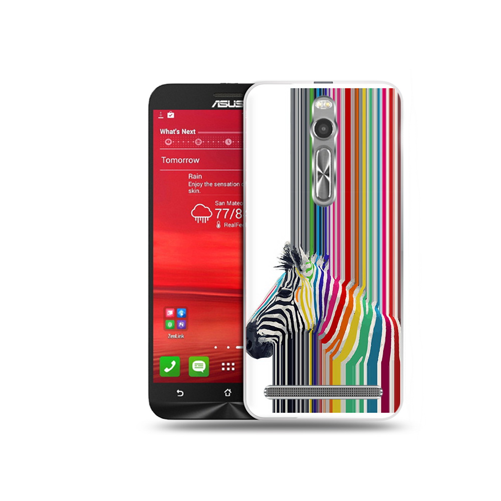 

Чехол MyPads Tocco для Asus Zenfone 2 (ZE550ML) радужная зебра (PT11329.657.565), Прозрачный, Tocco