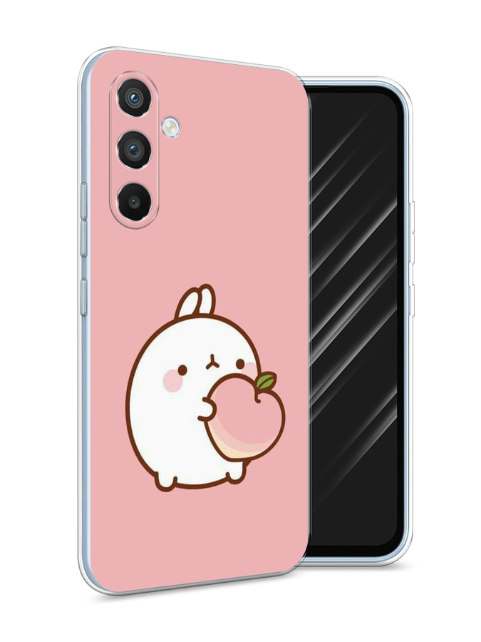 

Чехол Awog на Samsung Galaxy A54 "Кролик с персиком", Розовый;бежевый, 2107750-1
