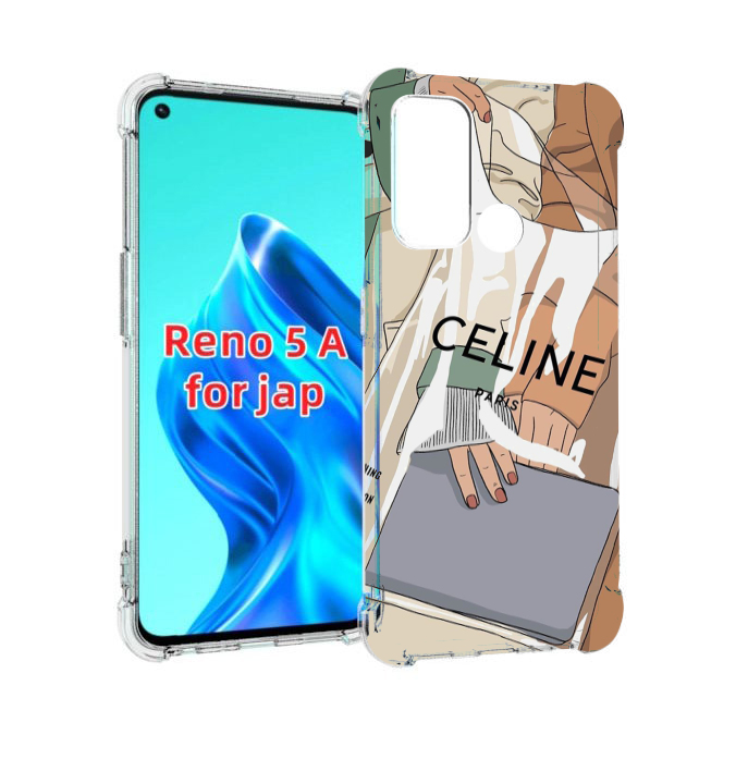 

Чехол MyPads пакет-келин-париж женский для Oppo Reno 5A, Прозрачный, Tocco