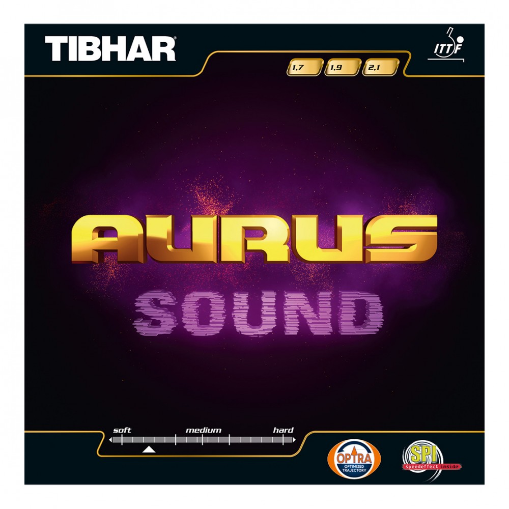 Накладка для н/тенниса Tibhar Aurus Sound, Red, 2.1