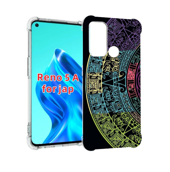 

Чехол MyPads орнамент полукруга для Oppo Reno 5A, Прозрачный, Tocco