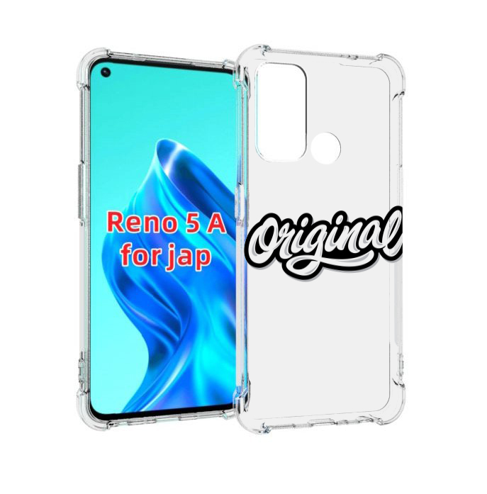 

Чехол MyPads оригинал-надпись для Oppo Reno 5A, Прозрачный, Tocco