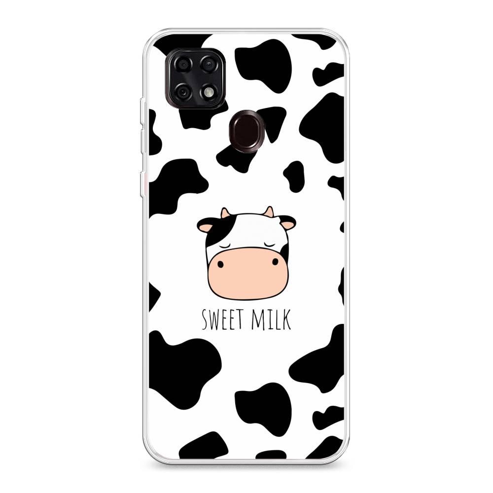 

Чехол для ZTE Blade 20 Smart "Sweet milk", Розовый;белый;черный, 133550-1