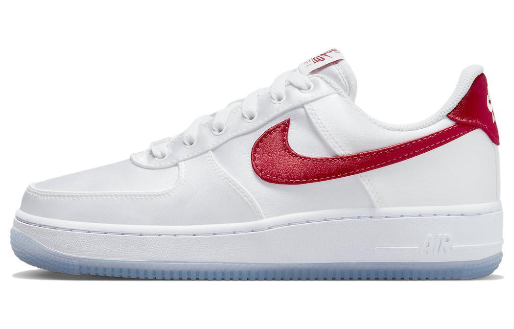 

Кеды унисекс Nike Air Force 1 Low Satin White Red белые 36.5 EU, Белый, Air Force 1 Low Satin White Red