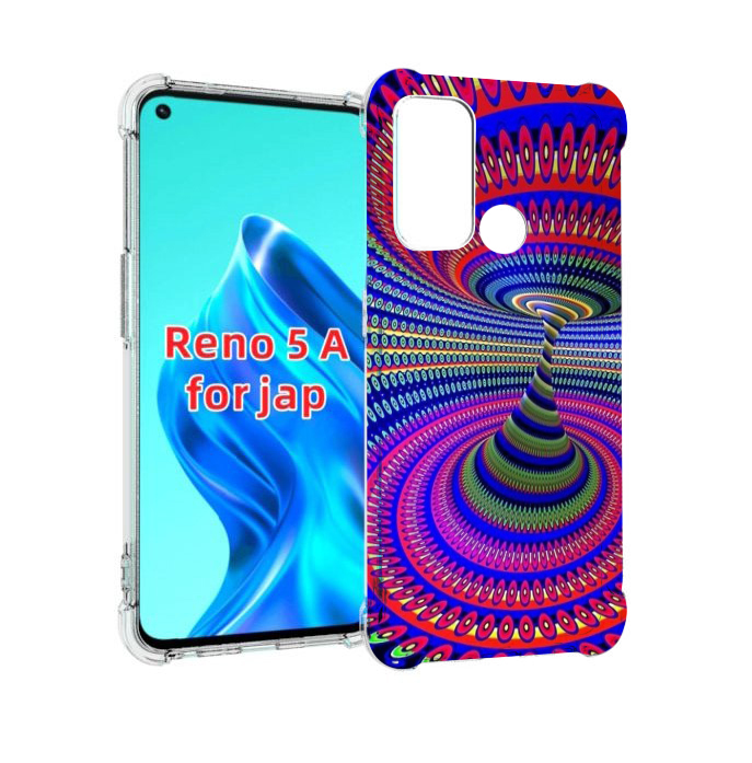 

Чехол MyPads оптическая иллюзия для Oppo Reno 5A, Прозрачный, Tocco
