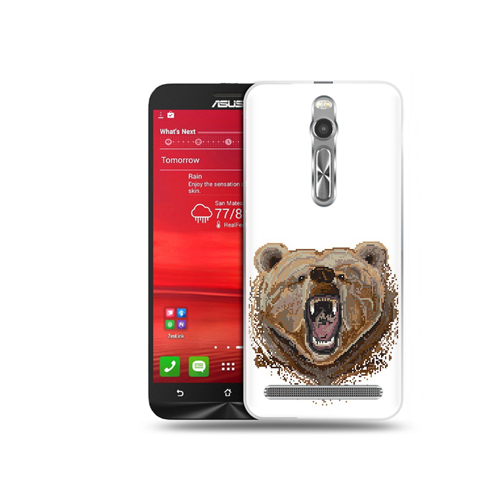 

Чехол MyPads Tocco для Asus Zenfone 2 (ZE550ML) пиксельный медведь (PT11329.657.539), Прозрачный, Tocco