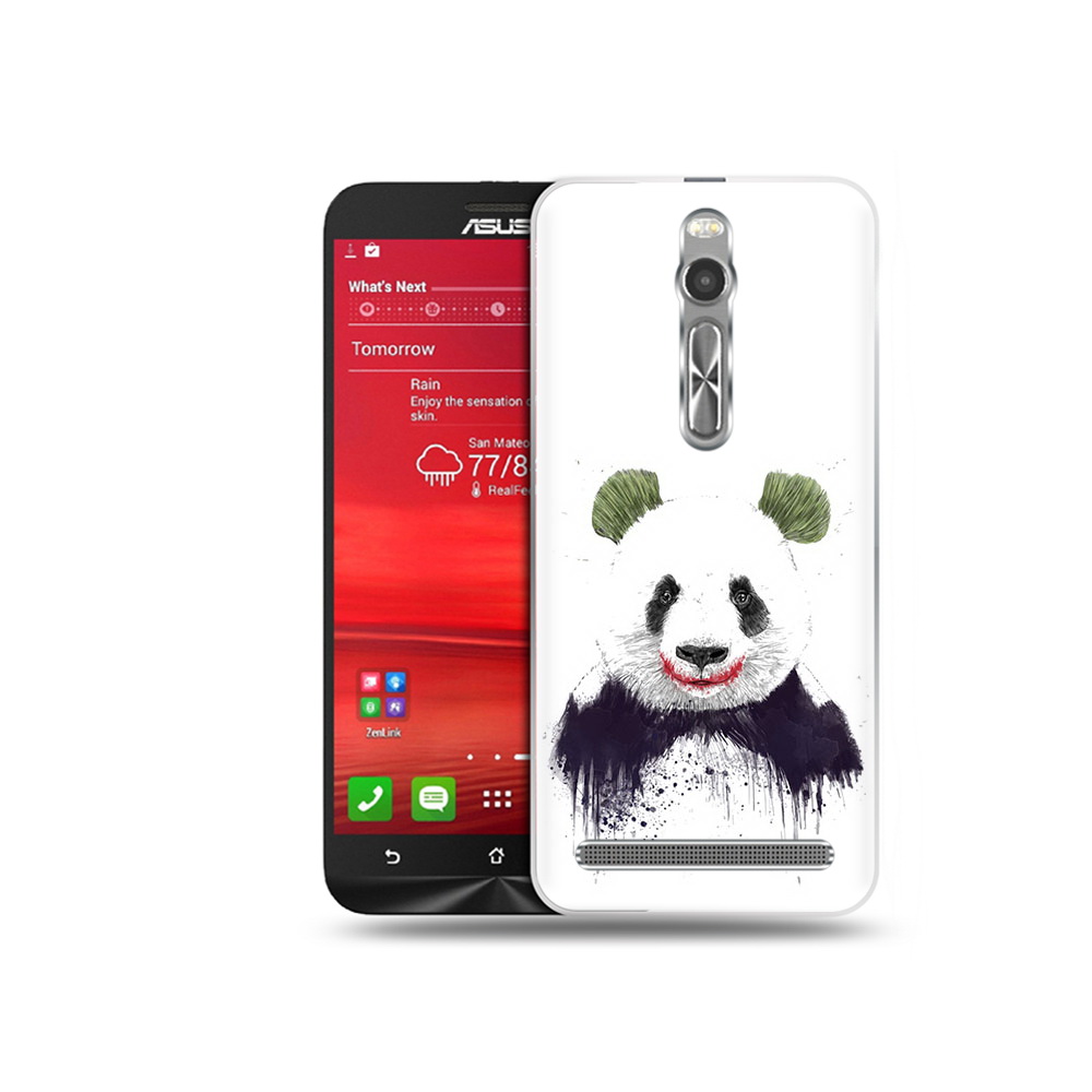 Чехол MyPads Tocco для Asus Zenfone 2 (ZE550ML) панда джокер (PT11329.657.533)